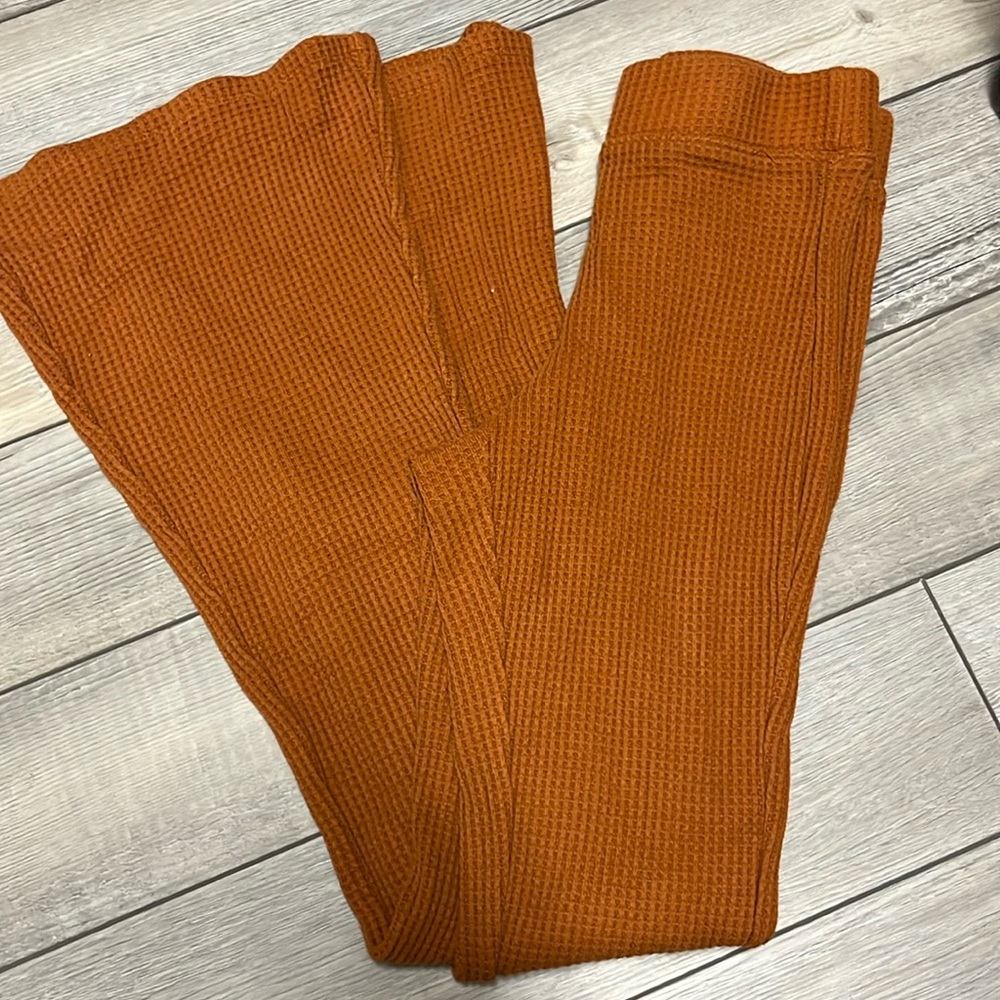 Aerie waffle knit flare pant XXS